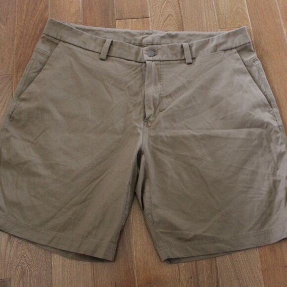 Men's Lululemon Athletica Commission Shorts 9" Artifact Tan Brown 38 M7927S - Picture 1 of 5